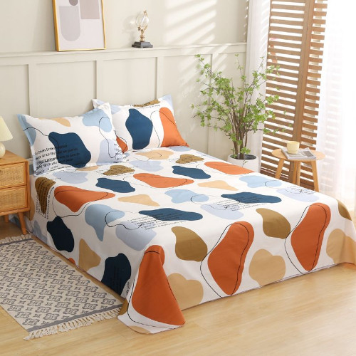 Plus Size Flowers Simplicity Bed Sheet Set Smooth Feel Double People Bed Sheets
