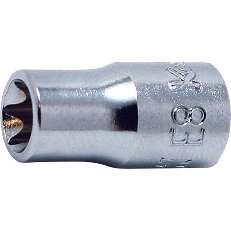 Ko-ken 2425-E12 TORX 1/4"Sq. Drive Socket E12, L.22 mm