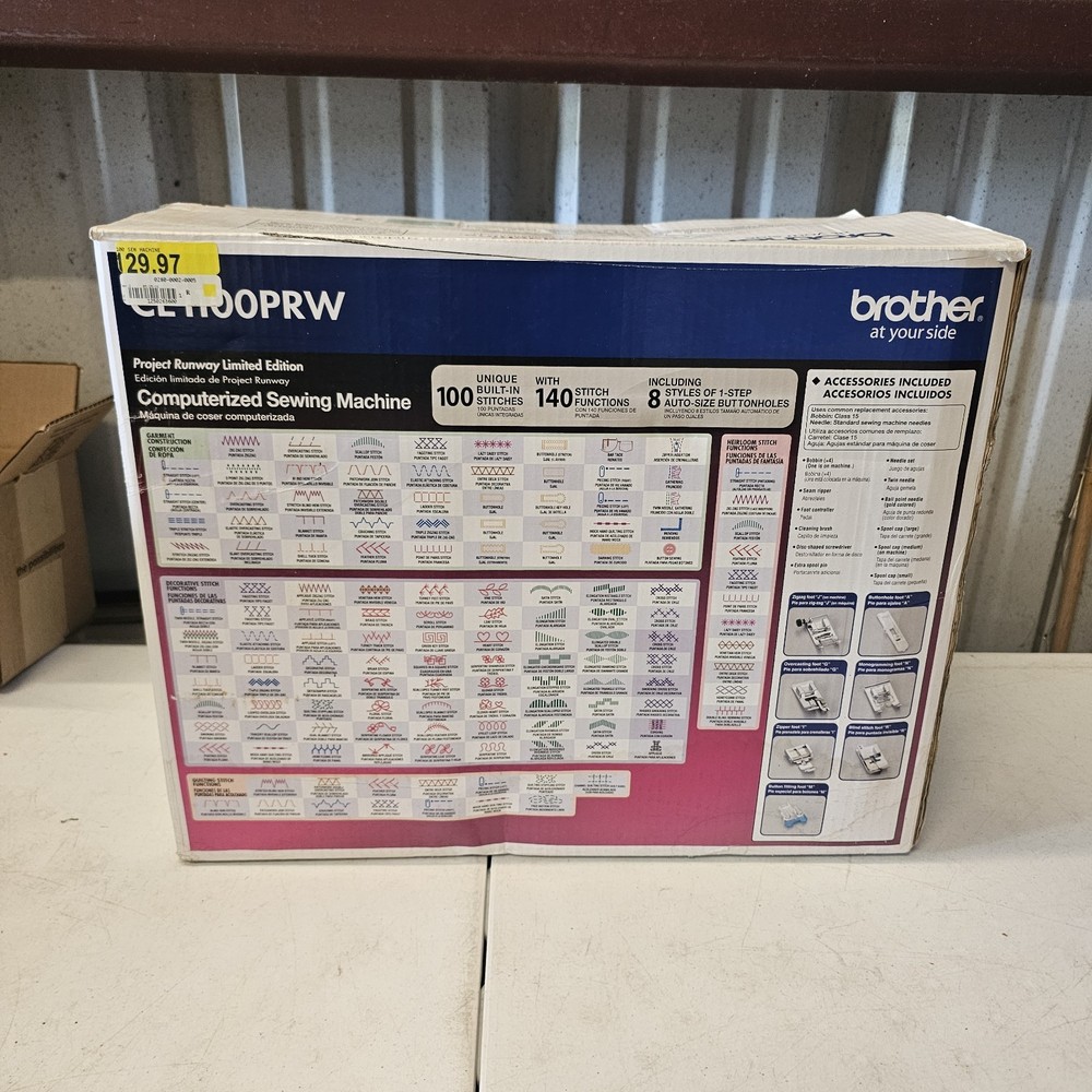 Brother Project Runway Limited Edition Computerized Sewing Machine - CE1100PRW
