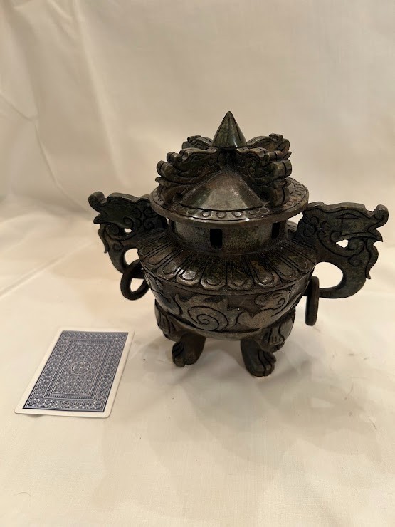 Antique Bronze Chinese Incense Burner Censor