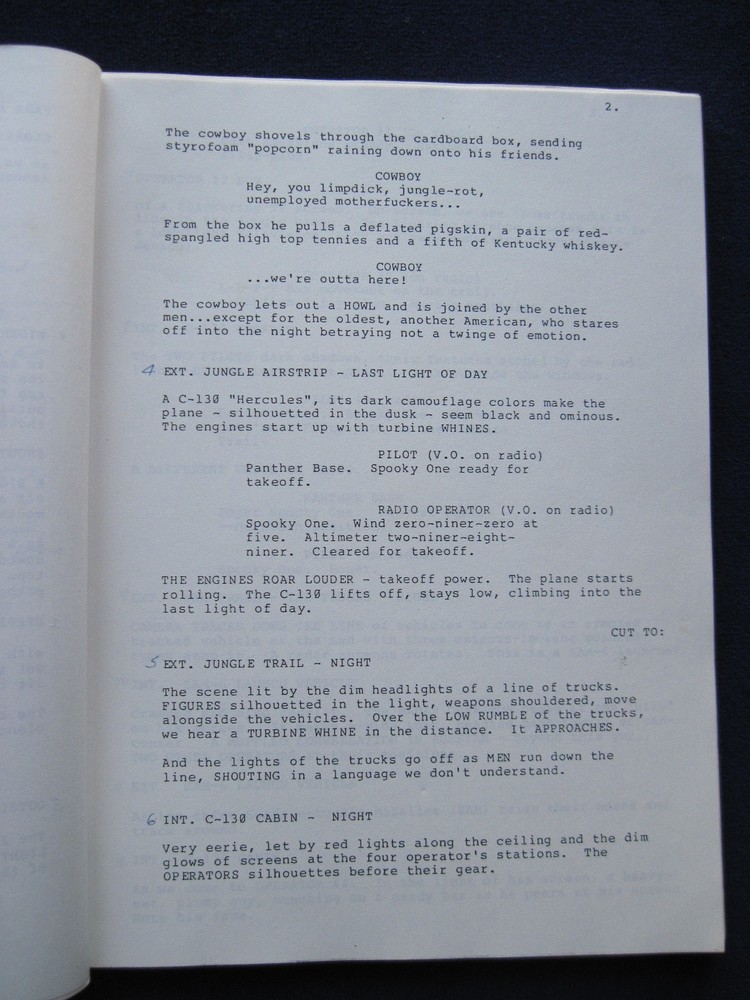 ORIGINAL Film Script HEROES STAND ALONE - BRADFORD DILLMAN'S Copy wi His Notes