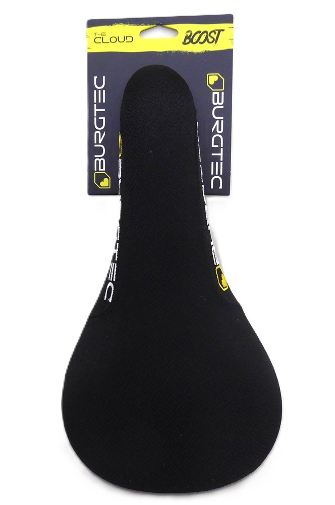Burgtec The Cloud Boost Saddle, Cromo Rail/Plastic Base - Blac