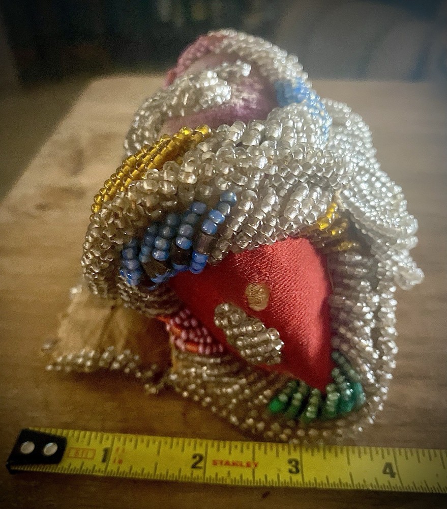 ANTIQUE Native American BEADED POUCH