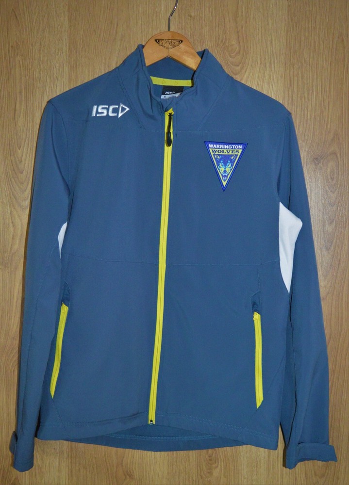 ISC Warrington Wolves ISC Full Zip Lined Grey Jacket - Small S