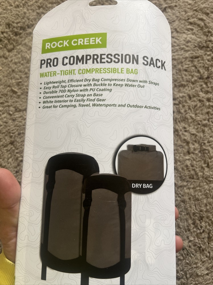 Rock Creek Pro Compression Sack Water- Tight Compression Sack 30 Liters Packable