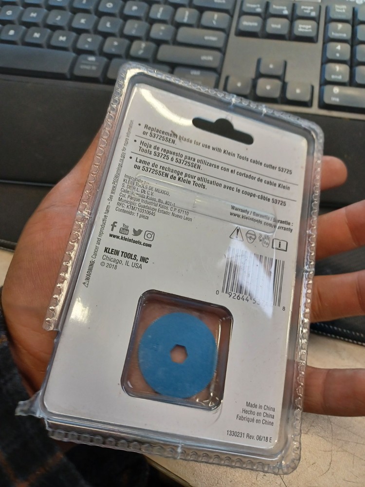 Klein Tools BX Cutter Replacement Blade Wheel 53726SEN