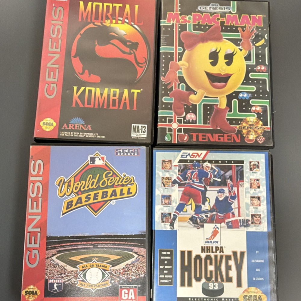 Sega Genesis Game Cases (Assorted)