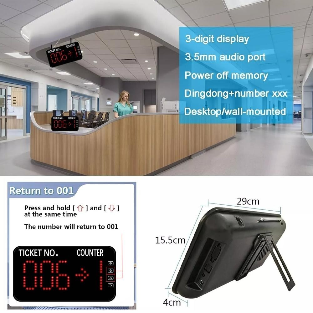 Queuing Wireless Calling System Restaurant Pager Customer Waiting Number System