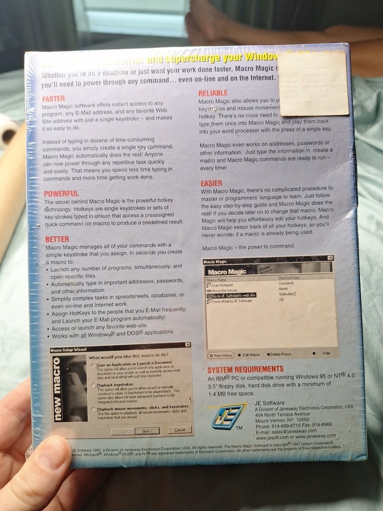 Macro Magic version 2.1 Computer Software