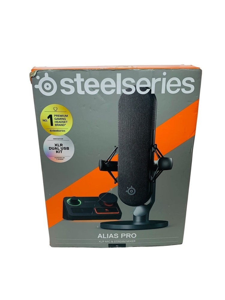 SteelSeries Alias Pro Combo Desktop Microphone Includes Accessories(READ)