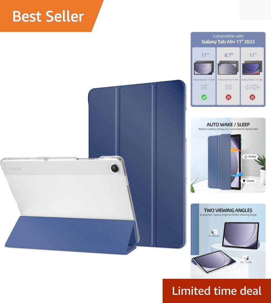 Galaxy Tab A9 11" Slim Case with Hard Shell - Protective, Lightweight, Navy