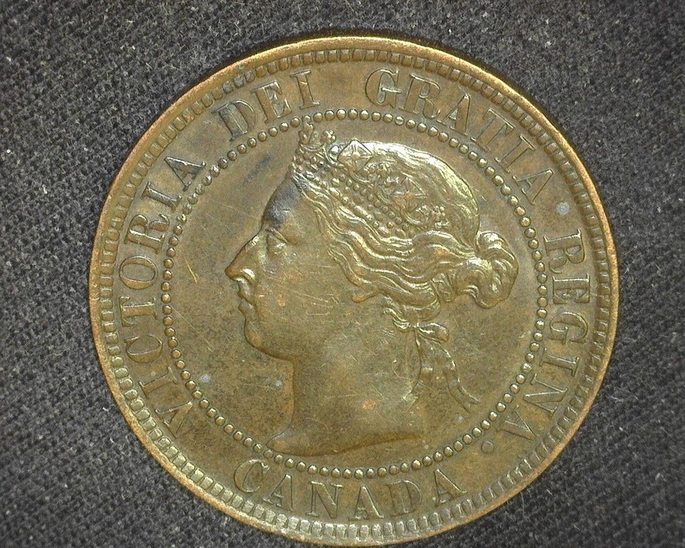 CANADA 1893 LARGE CENT KM7 ABOUT UNCIRCULATED ~J7