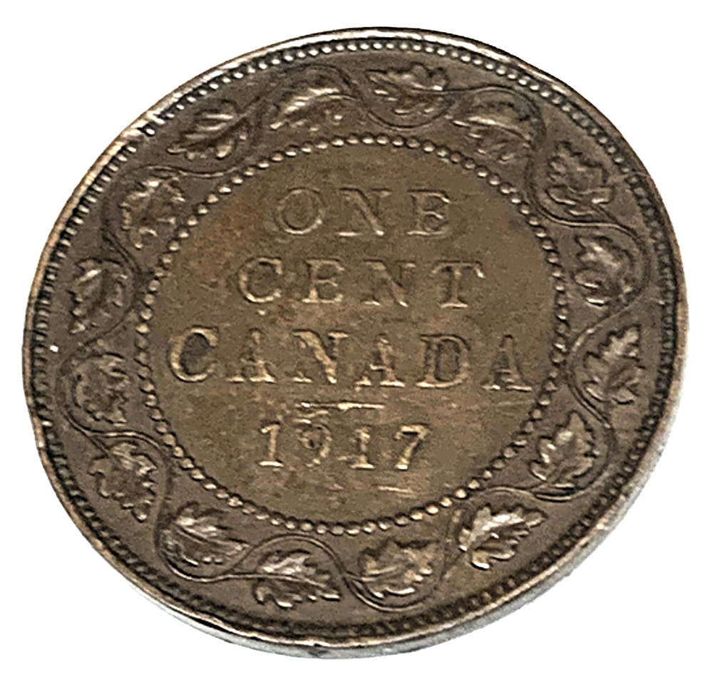 # C4349   CANADA      COIN,     LARGE CENT    1917