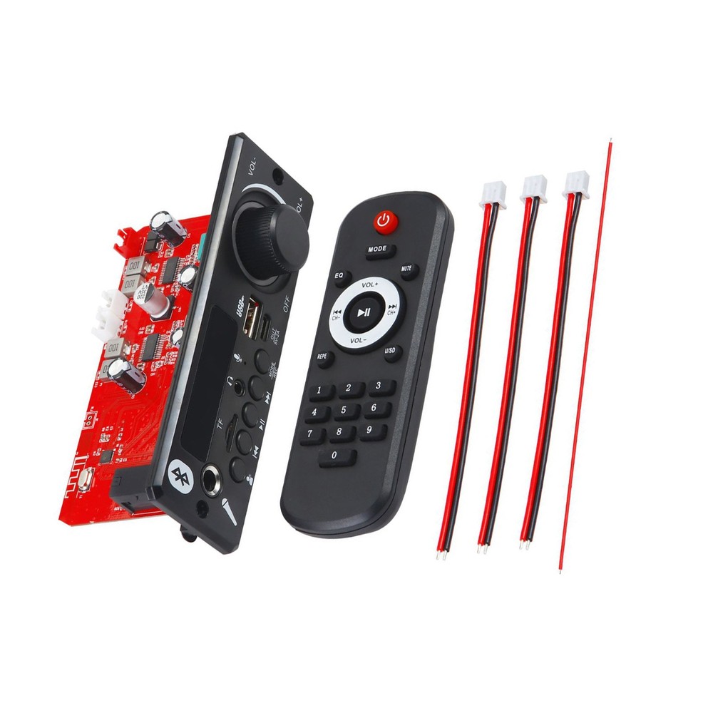 160W Audio Amplifier MP3 Decoder Bluetooth 5.0 DC12V Versatile Functionalities