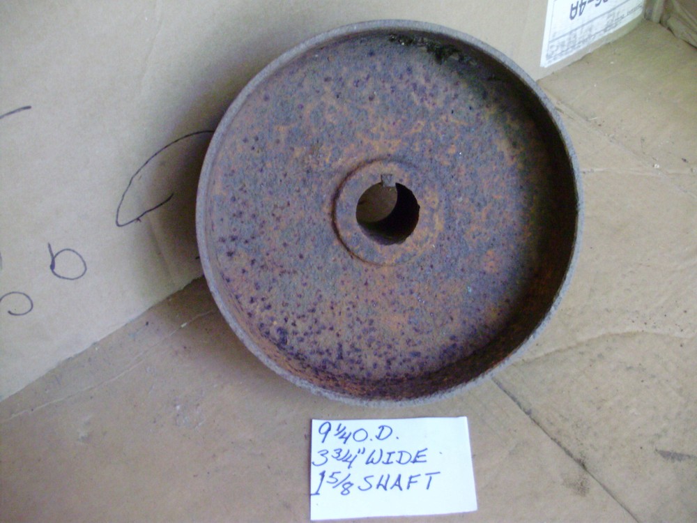 Flat Belt Pulley, Vintage, Cast Iron