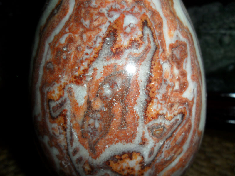Crazy Lace Agate Polished Precious Stone Egg Large