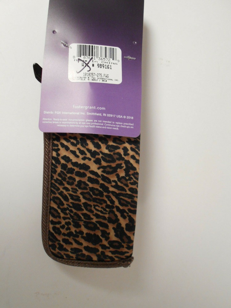 Reading Glasses Foster Grant TARA BROWN LEOPARD