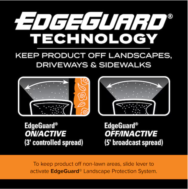 Scotts Turf Builder EdgeGuard Mini Broadcast Spreader 15-lb Capacity Compatible