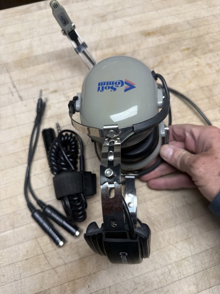 Concept Industries C-40 Soft Comm Headset And Microphone Untested