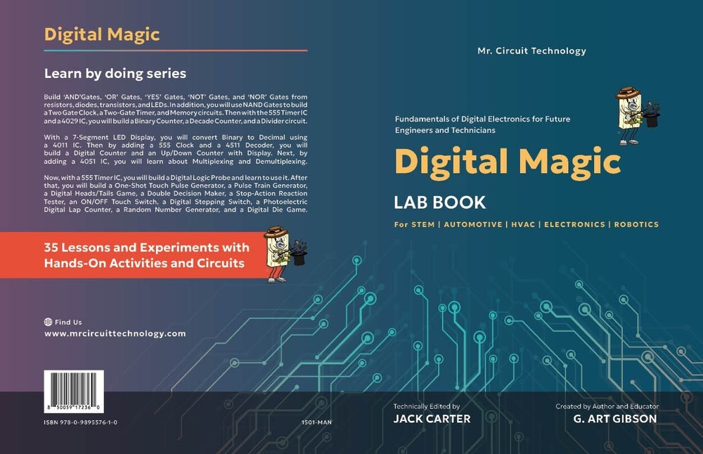 1501 Mr. Circuit DIGITAL ELECTRONICS BOOK for "Digital Magic" Lab
