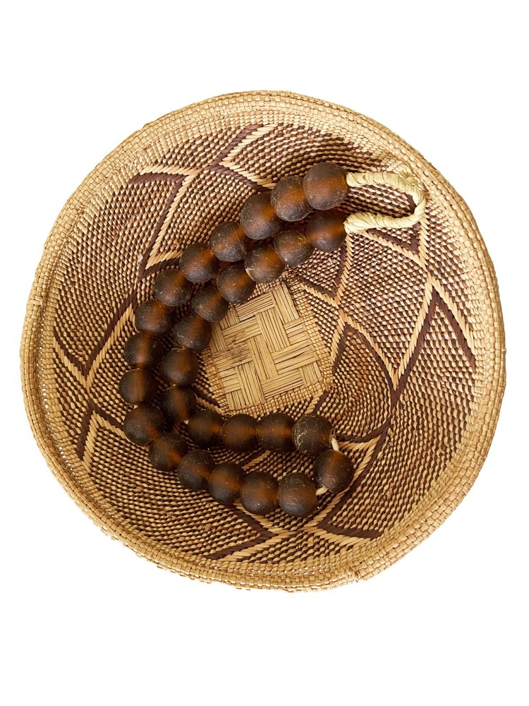 African Jumbo Glass Trading Beads String
