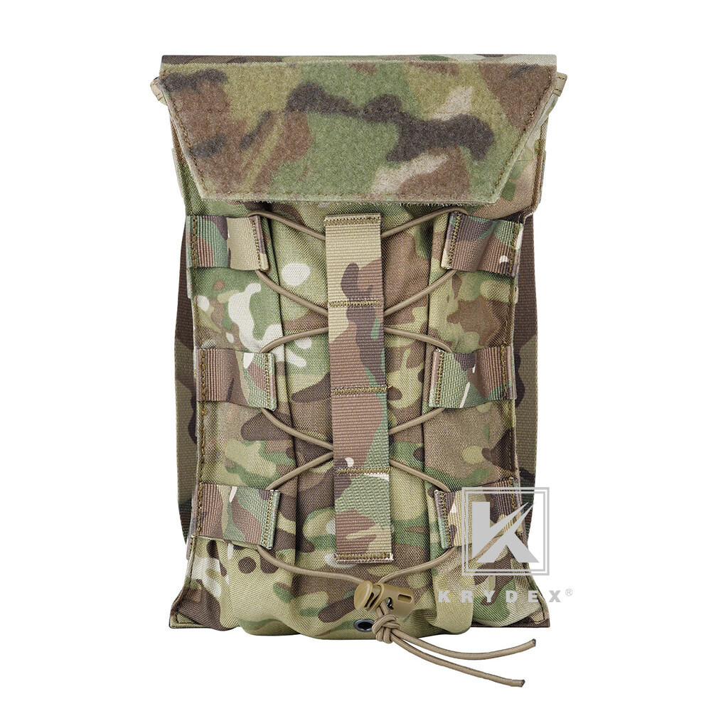 KRYDEX 1.5L Water Bladder Tactical Hydration Pack MOLLE Panel for Vest MC Camo