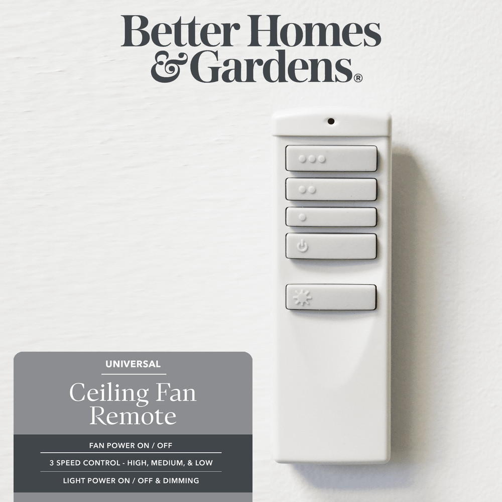 Universal Handheld Ceiling Fan Remote with Wall Mount, 3 Speed Controls
