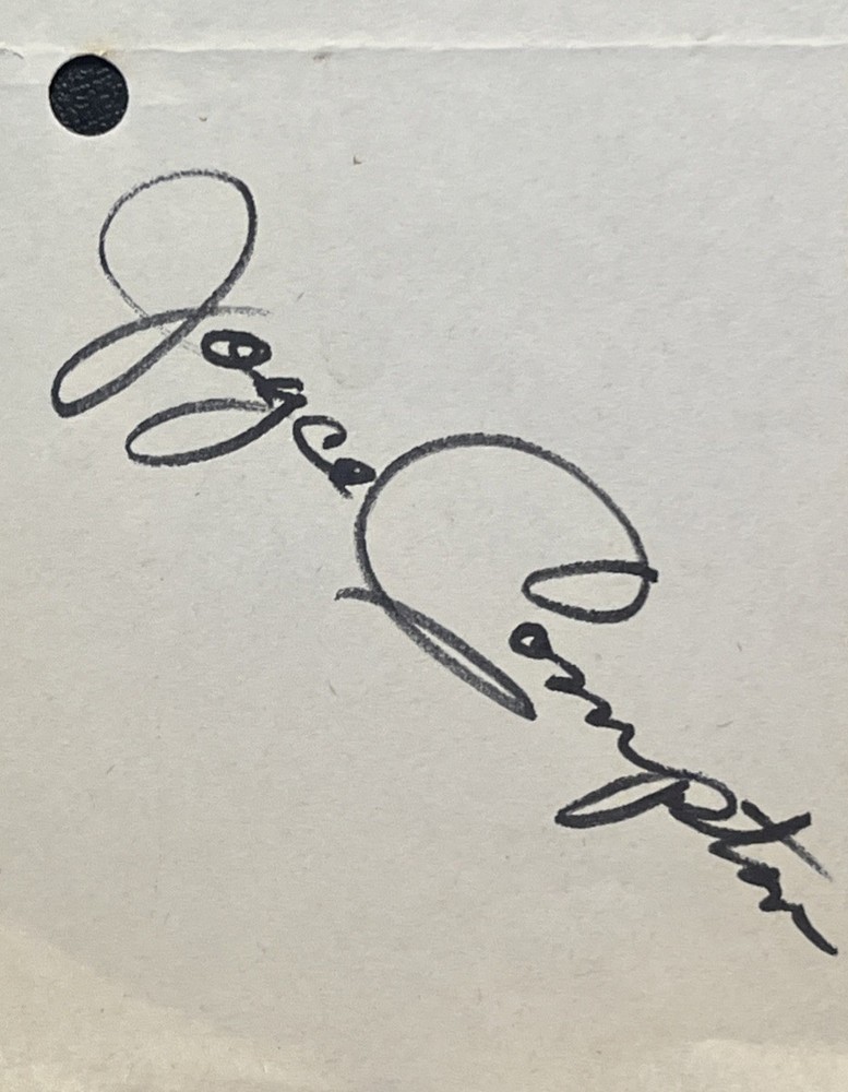 Balalaika (1939) Original Script Page Signed by Joyce Compton – MGM