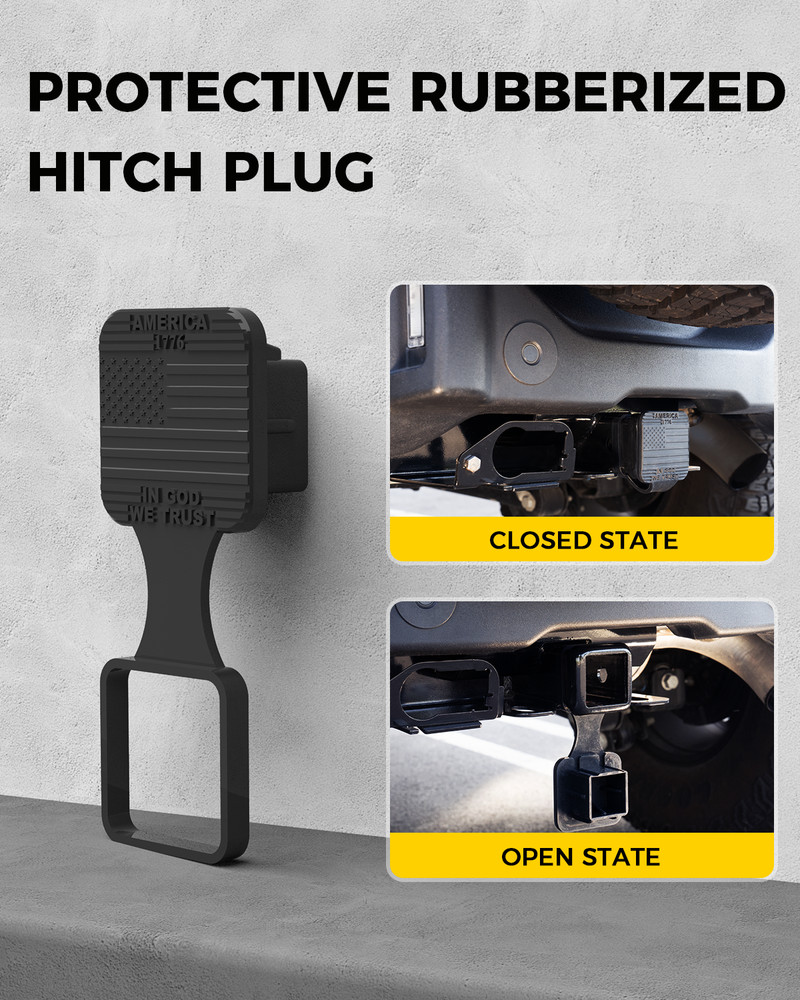 For 2021-2025 Ford Bronco 2" Steel Trailer Tow Hitch Receiver W/ Cover Class 3