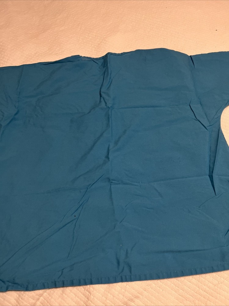 2 Blue Scrub Tops Size L
