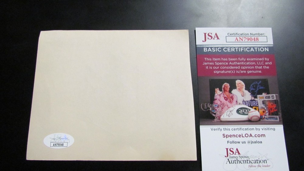 Frank Frankie Valli signed Cut JSA Certified