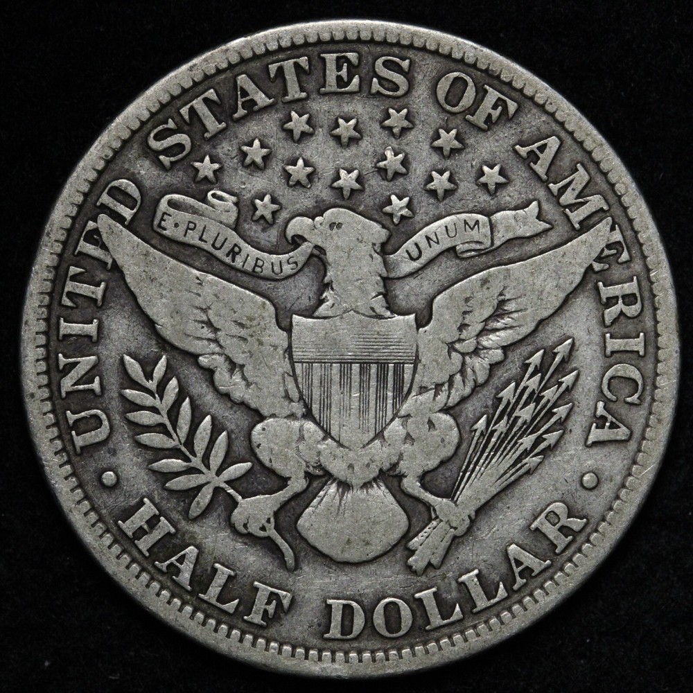 1907 Barber Silver Half Dollar FINE+ E318 T