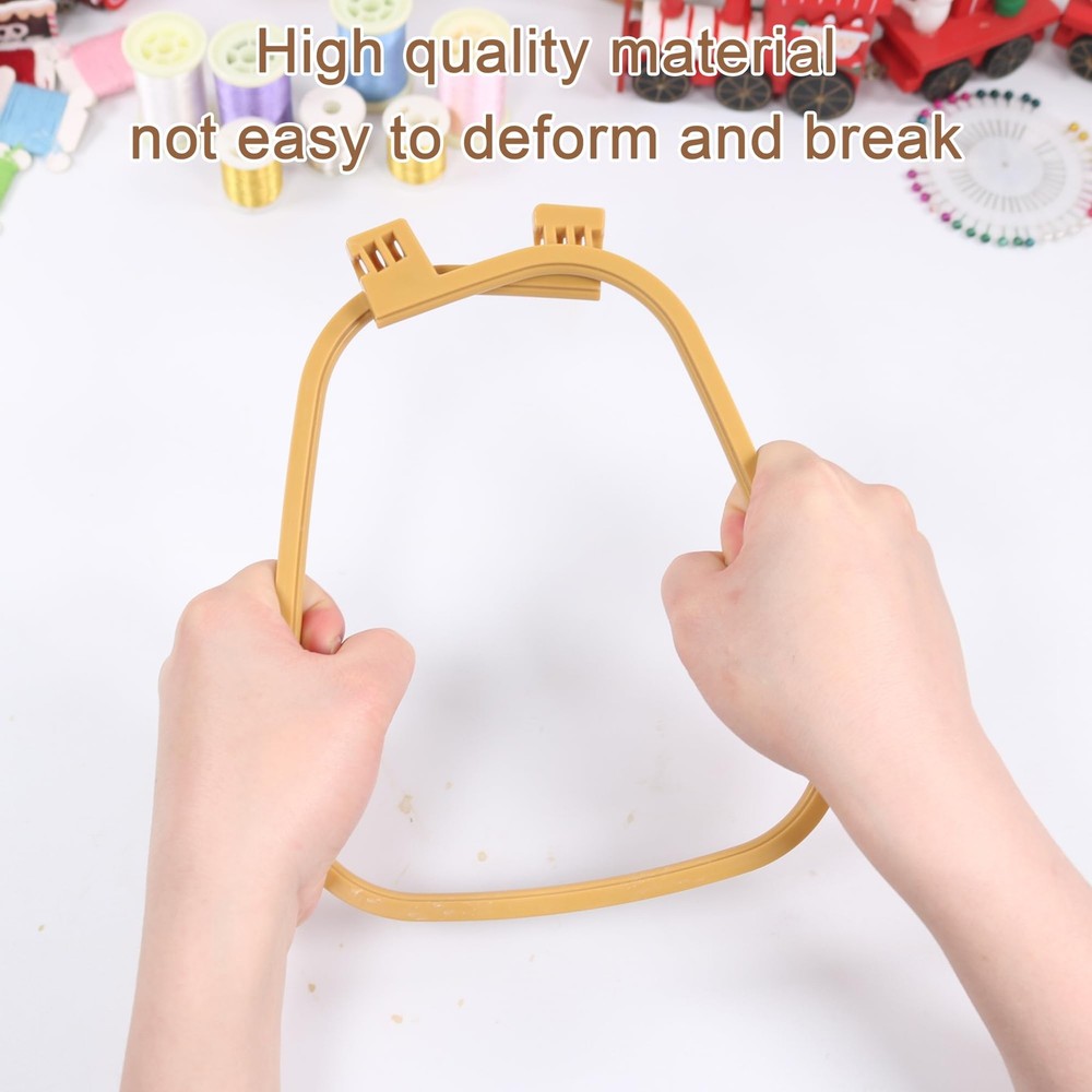 Versatile Double Embroidery Stand, Compact Desktop Embroidery Cross Stitch Fr...