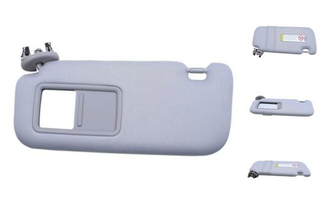 Gray Left Driver Side Sun Visor for Corolla 2007 2008 2009 2010 2011 2012 2013