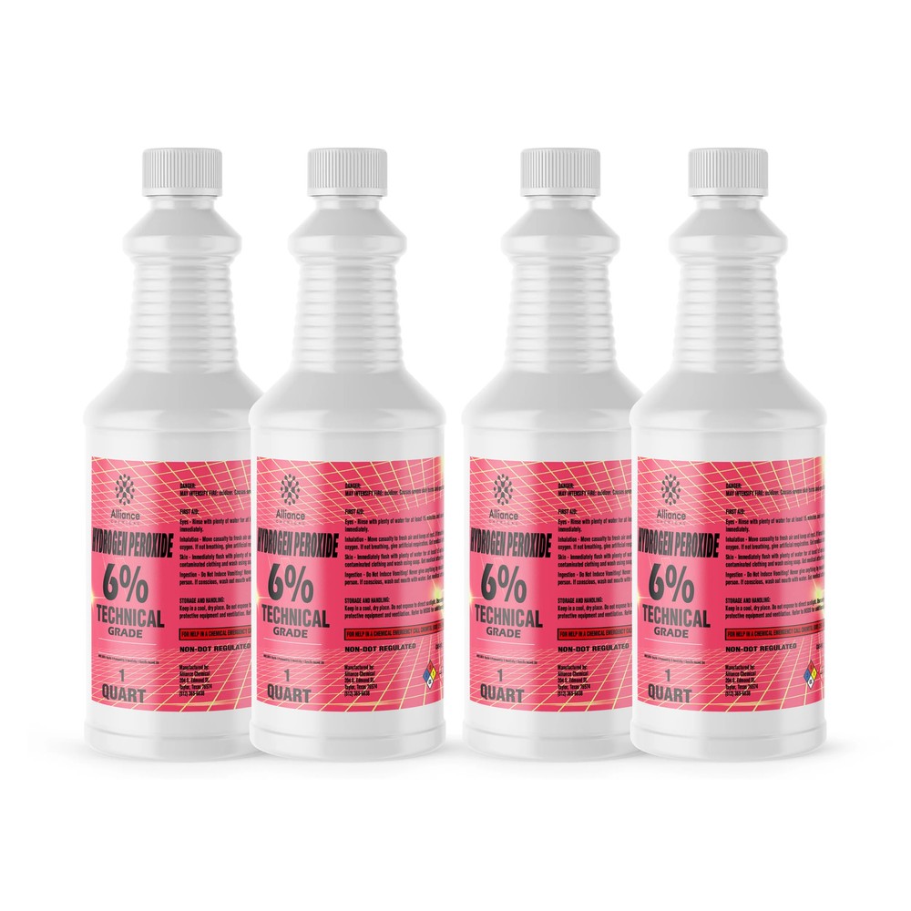 Hydrogen Peroxide 6% Technical Grade - 4 Quarts