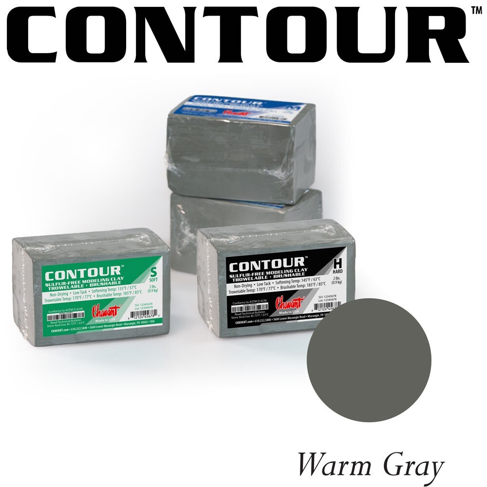 Chavant Contour Clay - Medium 2lb brick