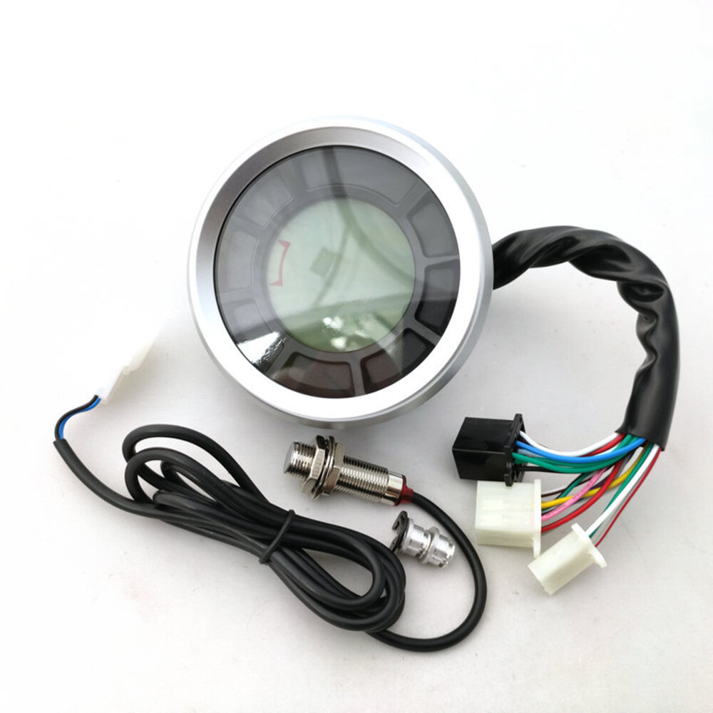 Motorcycle Speedometer Digital LED LCD Odometer Universal