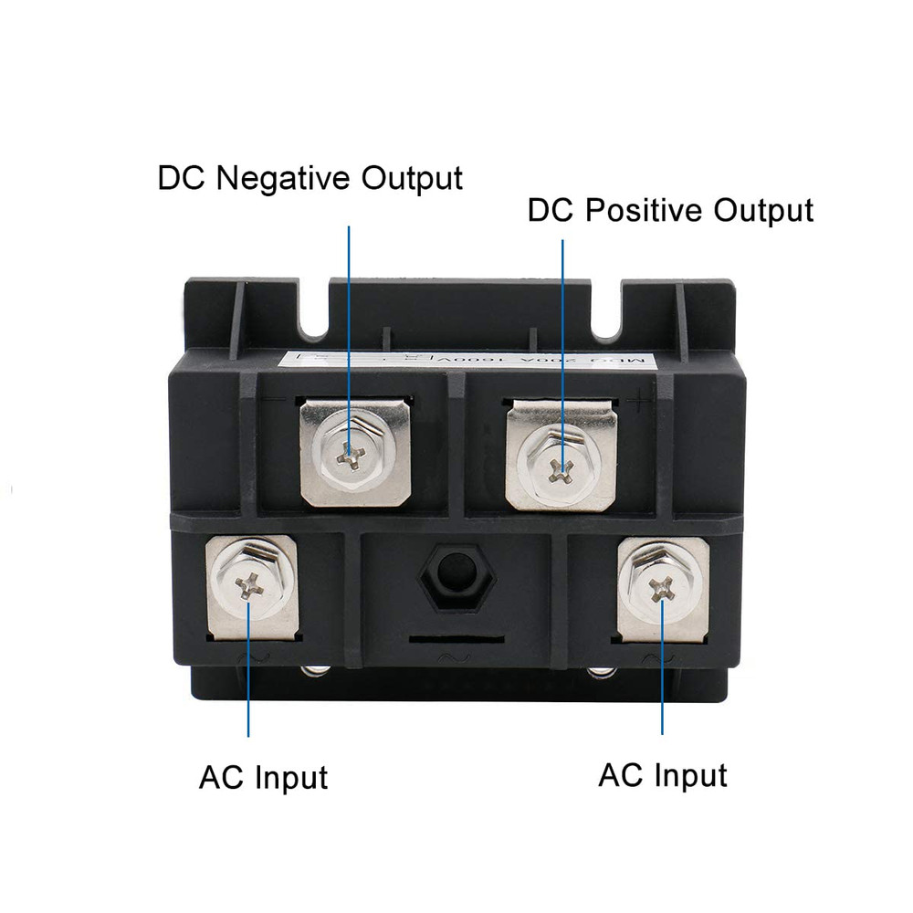 Bridge Rectifier MDQ-200A, 200A 1600V, Full Wave Diode Module Single Phase