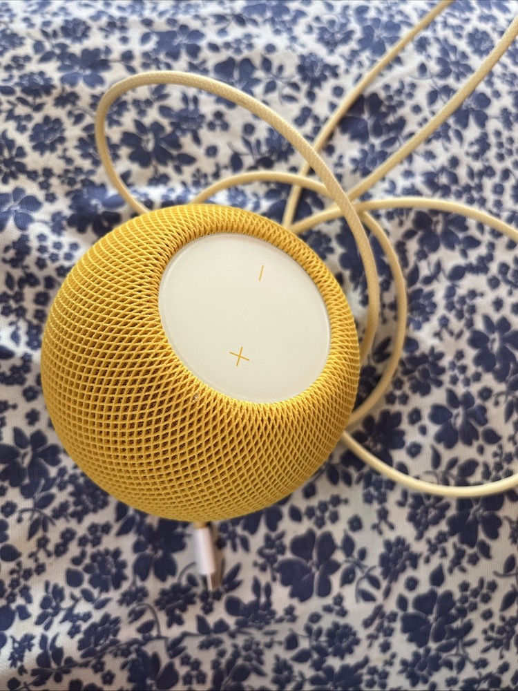 Apple HomePod Mini A2374 Yellow Bluetooth Integration Spherical Smart Speaker