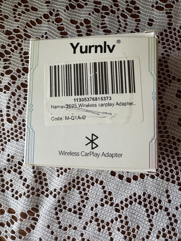 YURNLV Wireless Carplay Adapter Open Box Unused