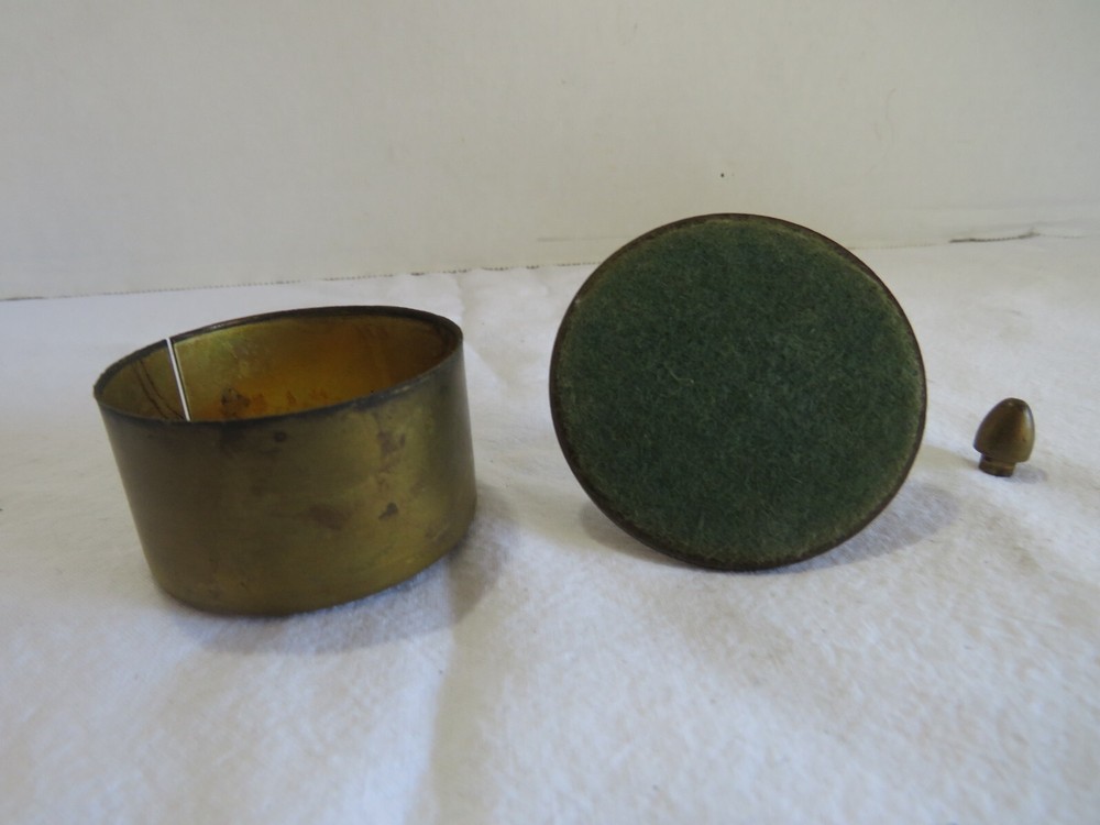 VTG BRASS POSTAGE STAMP HOLDER