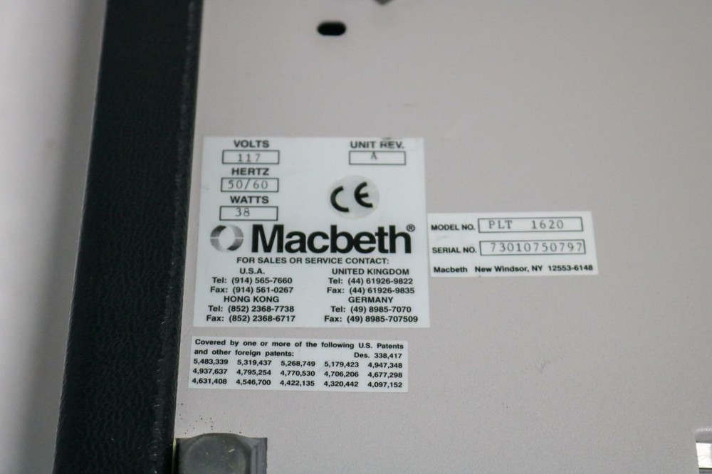 Macbeth PLT 1620 Multi-Purpose Light Box
