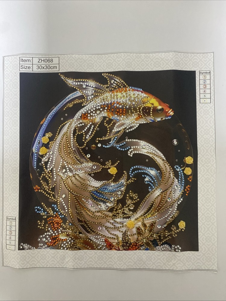 Koi Fish Diamond Painting Complete
