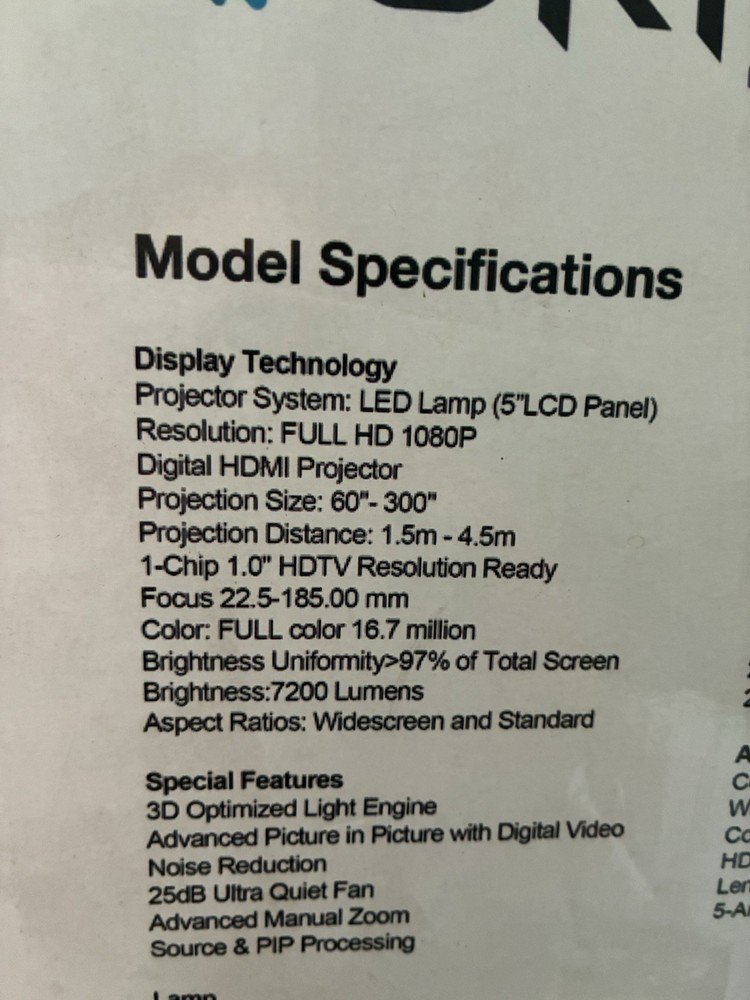 Orion R200 Smart Projector