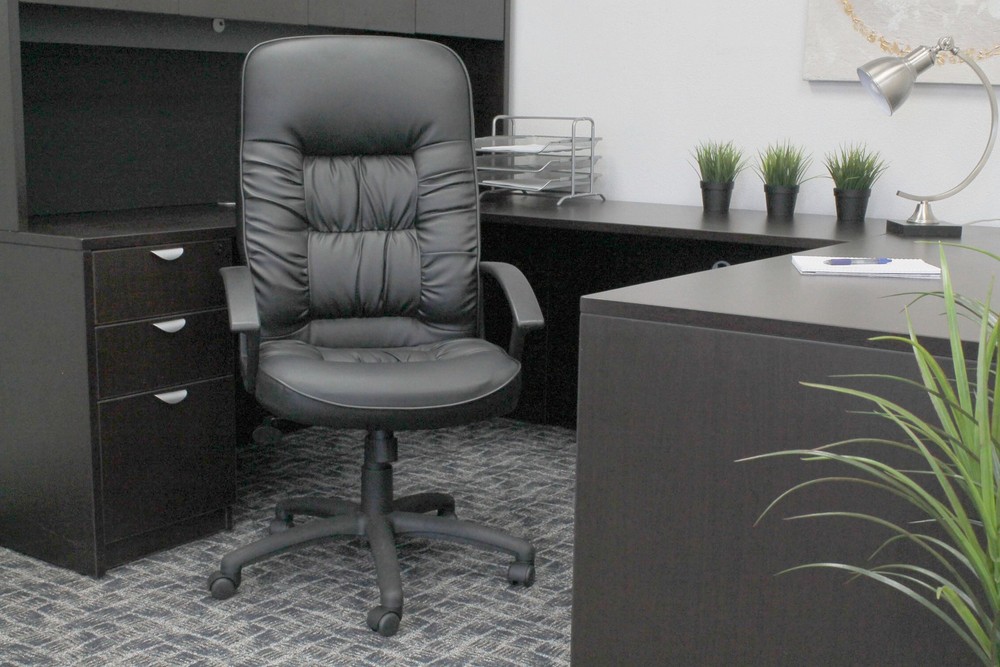 Boss High Back LeatherPlus Chair MODEL # B7301