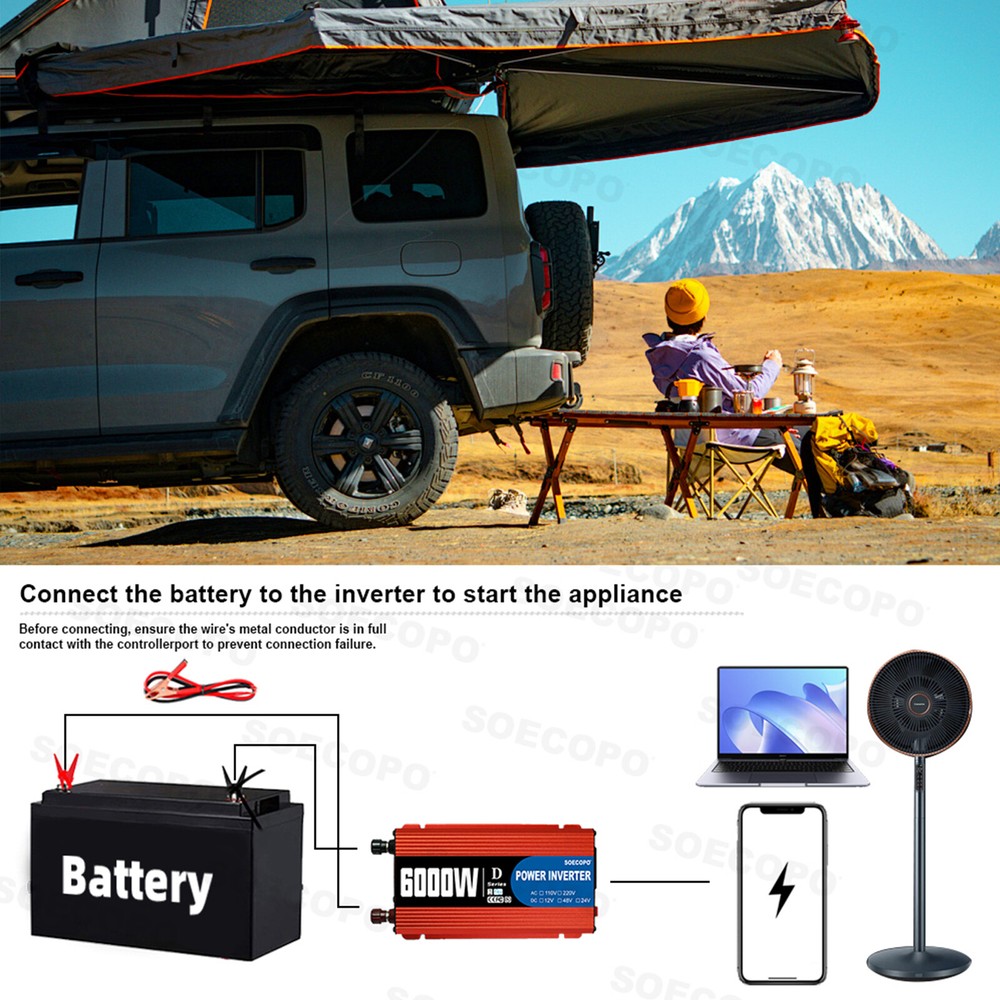 6000W 100A 110V Solar Panel Kit Complete Solar Power Generator Home Grid System