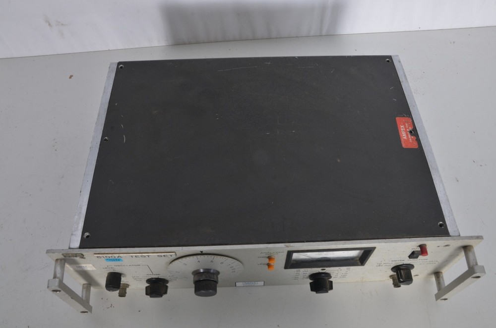 Vintage Ampex Micom DMC 6100A Test Set Frequency Meter Untested Nice Shape Rare