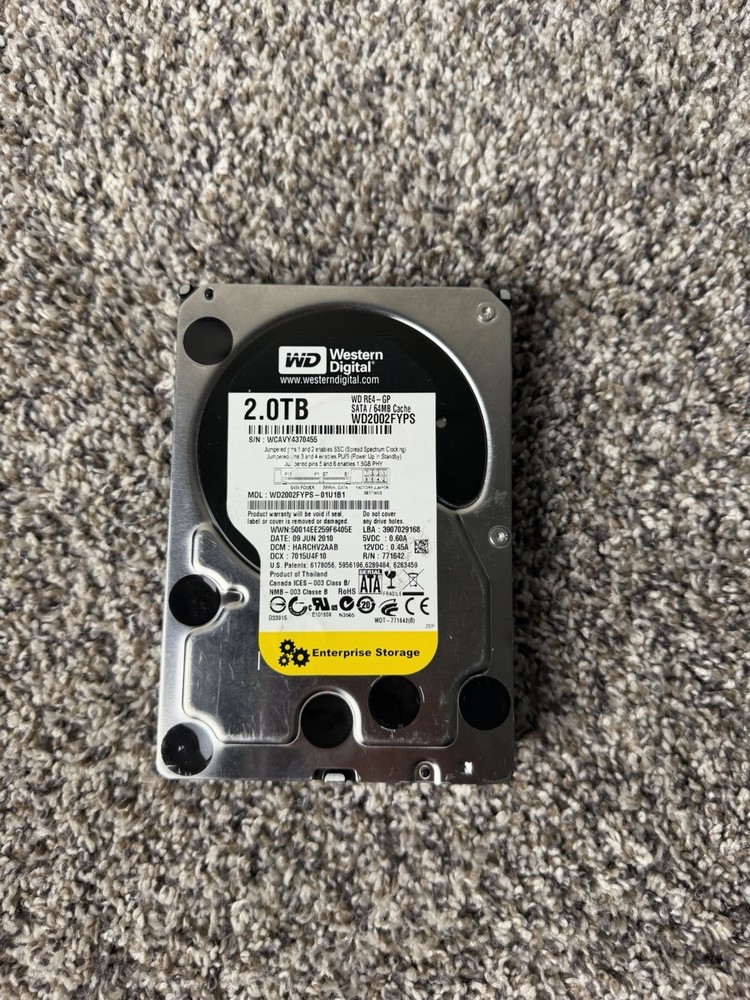 External hard drive with 2 TB
