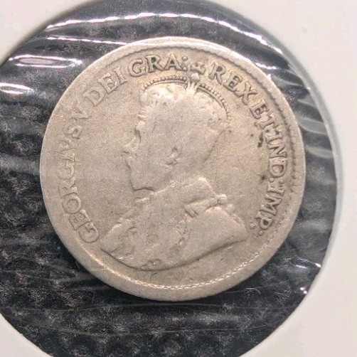 1920 Canada Silver 5 Cents Silver Coin