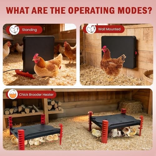 200W Chick Brooder Heater Plate, 2-in-1 Adjustable Radiant Brooder 200Watts